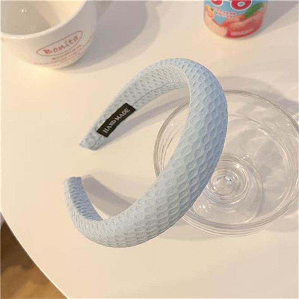 YVE Băng Đô Cài Tóc Bằng Xốp Dày Co Giãn In Họa Tiết Bánh Kem Wasphic Dễ Thương