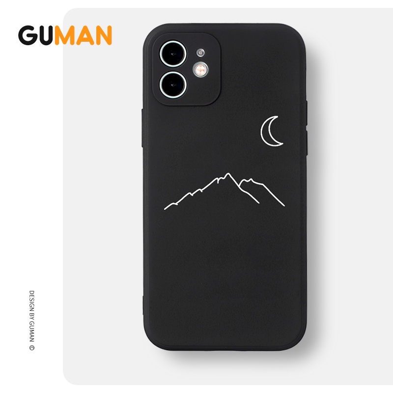 Ốp lưng GUMAN mềm chống sốc cặp đôi dễ thương đẹp cho iPhone 14 13 12 11 Pro Max SE 2020 X XR XS 8 7 ip 6S 6 Plus kute B265
