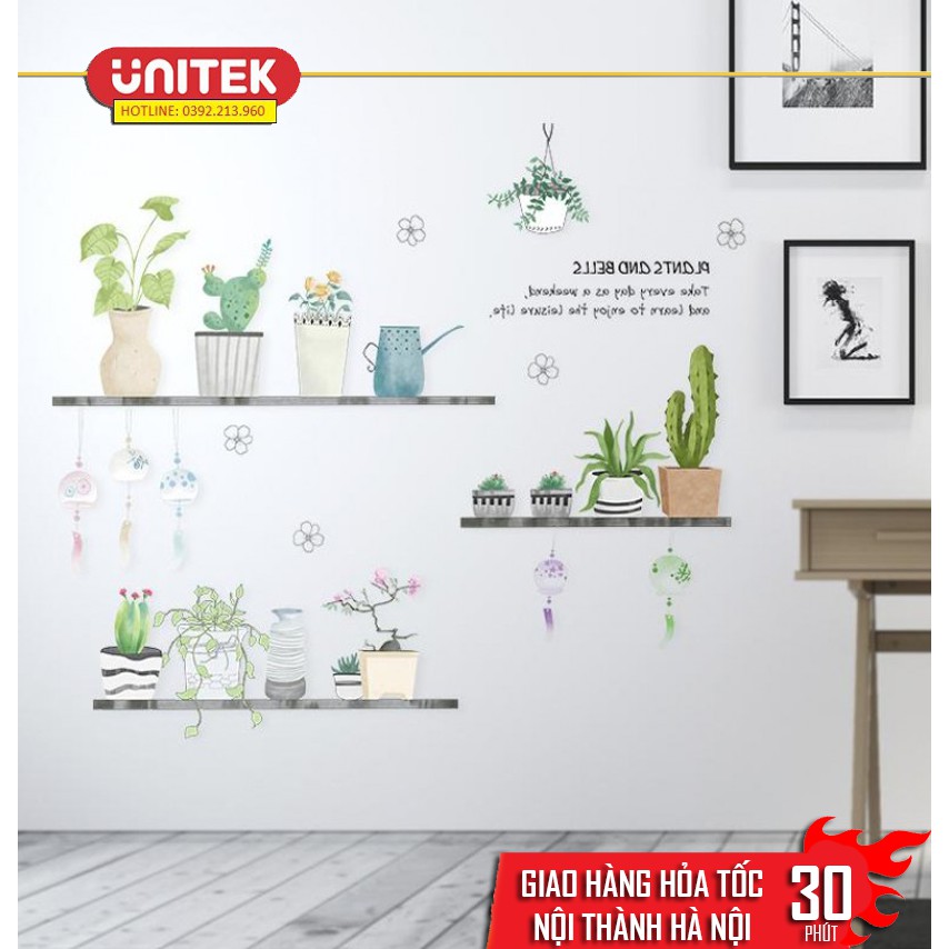 Bộ Decal Tranh Trang Trí Dán Tường Phòng Khách &amp; Phòng Ngủ T04