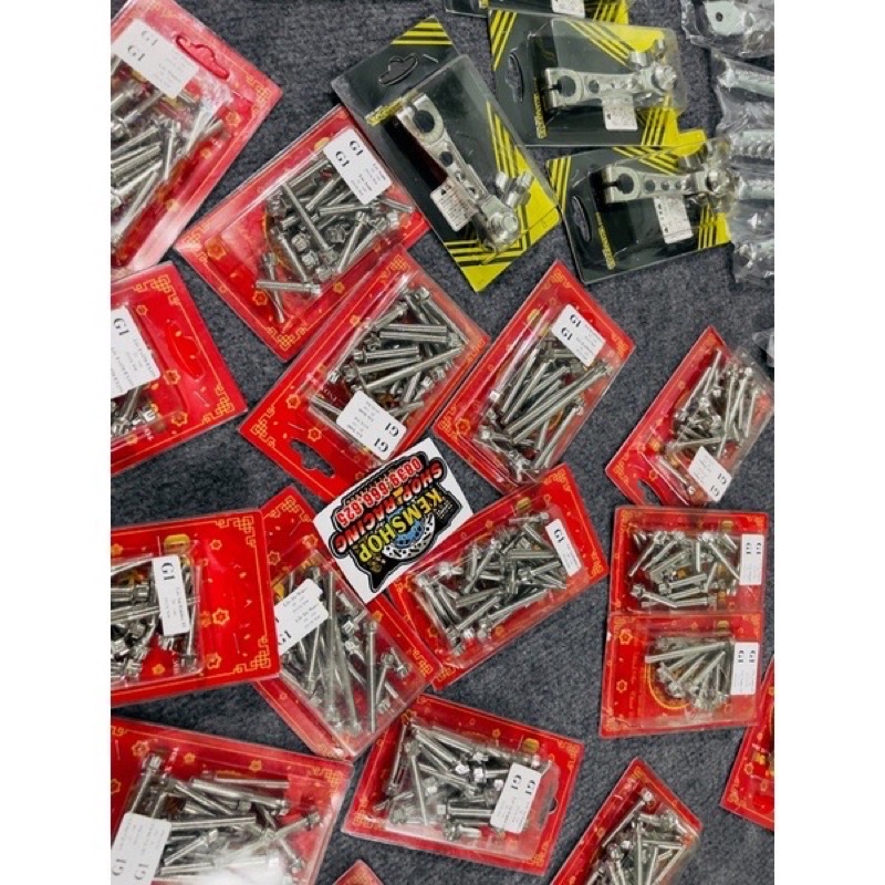 Bộ Ốc Lốc Máy Salaya Wave Dream Winner Vario Ex150 Satria Sonic…