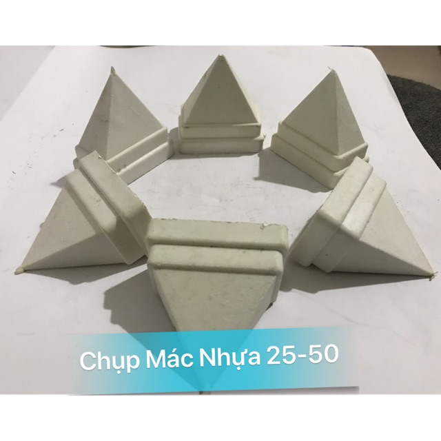 Chụp mác nhựa sắt hộp 25x50 hàng rào