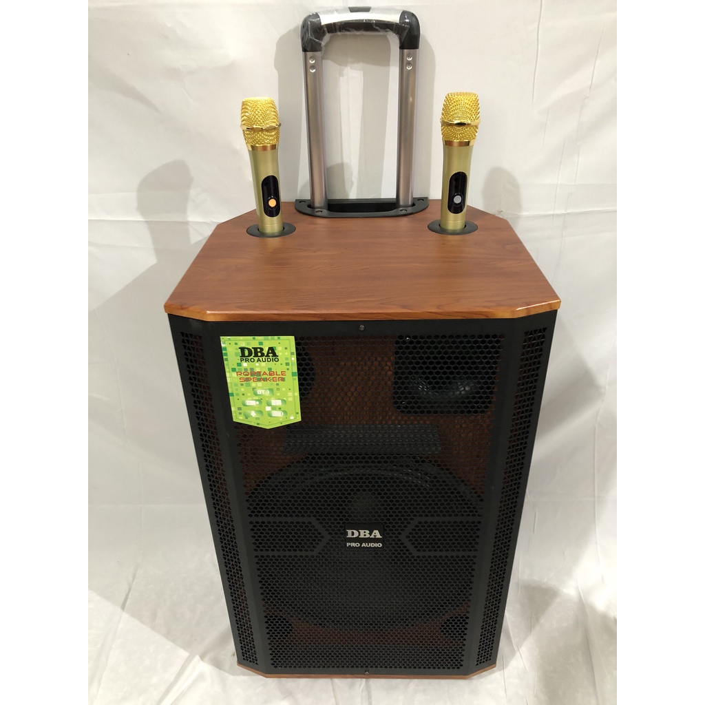 LOA KÉO CAO CẤP DBA 1585 BASS 40 BA ĐƯỜNG TIẾNG ÂM THANH SIÊU CHẤT, KÈM 2 MÍC KIM LOẠI UHF CHỐNG HÚ XỊN