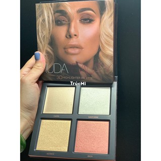 Phấn bắt sáng highlight Huda Beauty 3D palette