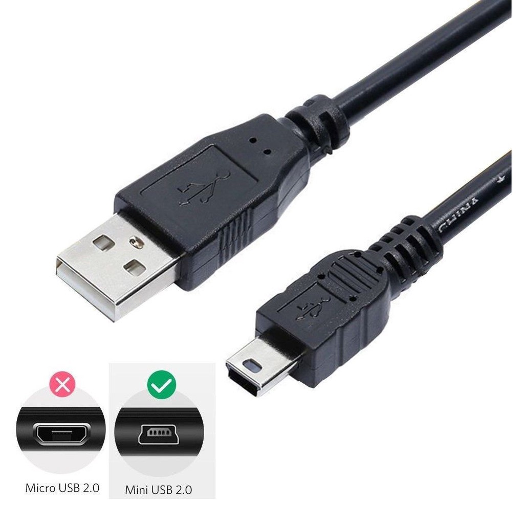 Cáp Sạc USB Mini 0.5M 1M 1.5M 2M 3M 480Mbps 5 Pin B Cho Camera/Điện Thoại/Mp3/Mp4