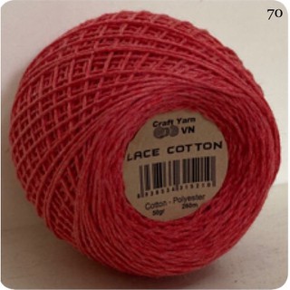 Sợi Lace cotton ( mã từ 61-94 )-50g