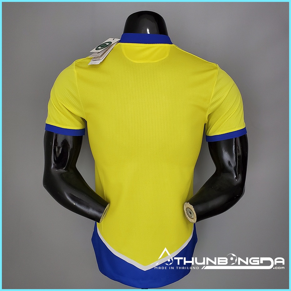 Áo Juventus vàng xanh sân khách 2021/2022, 2021/22 mẫu 3 Bản PLAYER Issue Body fit cao cấp