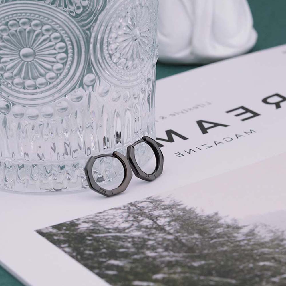 Bông Tai Hình Bát Giác Thời Trang Nữ Tính