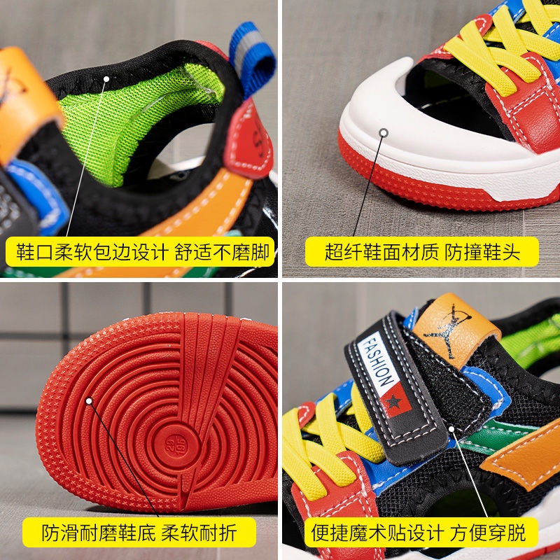 Giày Sandal Hở Ngón Đế Mềm Chống Trượt Phong Cách Thời Trang Mùa Hè 2022 Dành Cho Bé Trai Đi Biển
