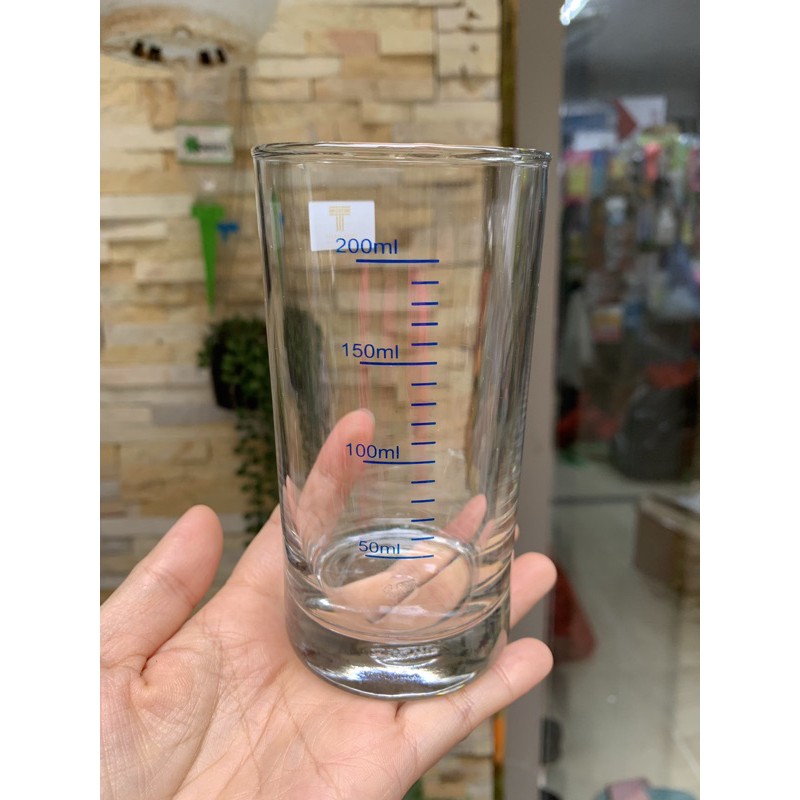 Cốc thủy tinh chia vạch Ocean 200ml/ 250ml