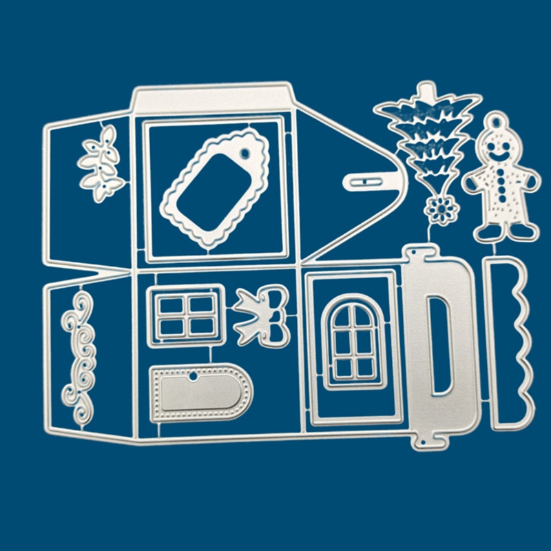 Khuôn Cắt Giấy Kim Loại Hình Hộp Đựng Blala