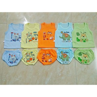 Bộ cater ba lỗ hình thú cho bé trai/bé gái