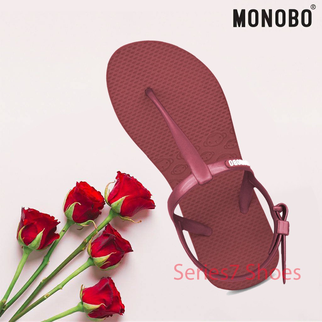 Giày Sandal nữ đế cao su xốp quai kẹp dây mảnh Thái Lan Monobo Maldives Super