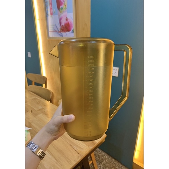 CA NHỰA VÀNG NÂU SIÊU XỊN CHỊU NHIỆT TỐT CÓ NẮP 5L , 3.5L , 2.4L