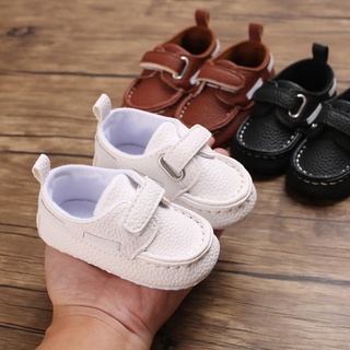 Giày tập đi da PU đế mềm chống trượt cho bé