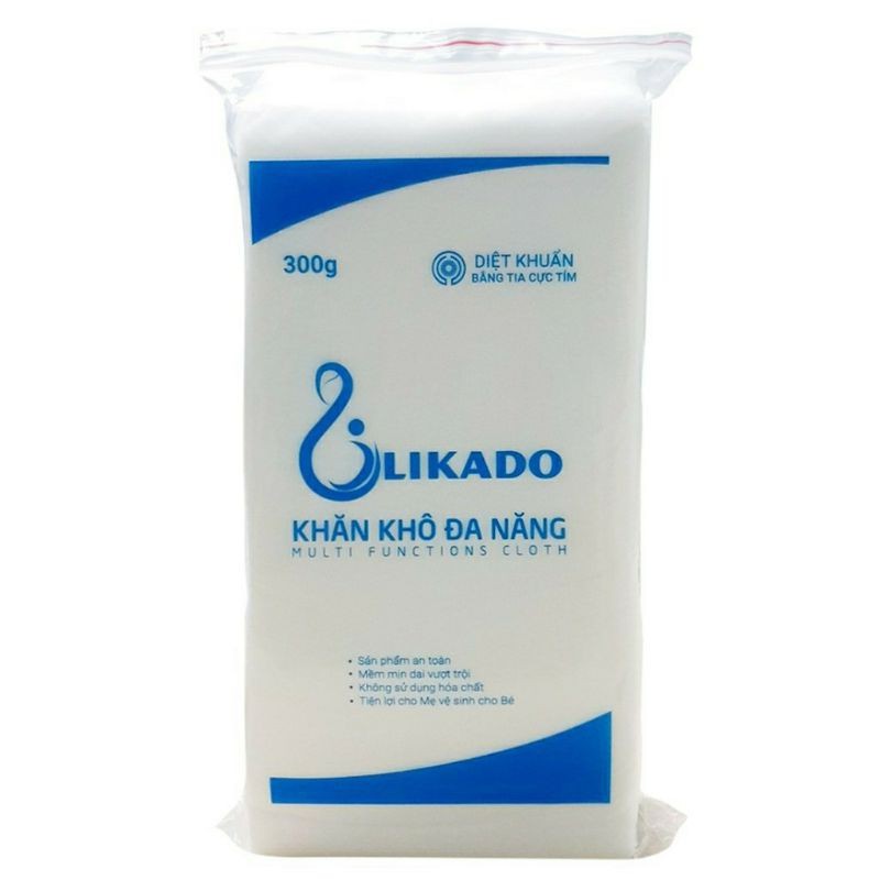 Khăn Khô Đa Năng Cao Cấp Likado (Siêu Mềm) 300Gr (270 Tờ)