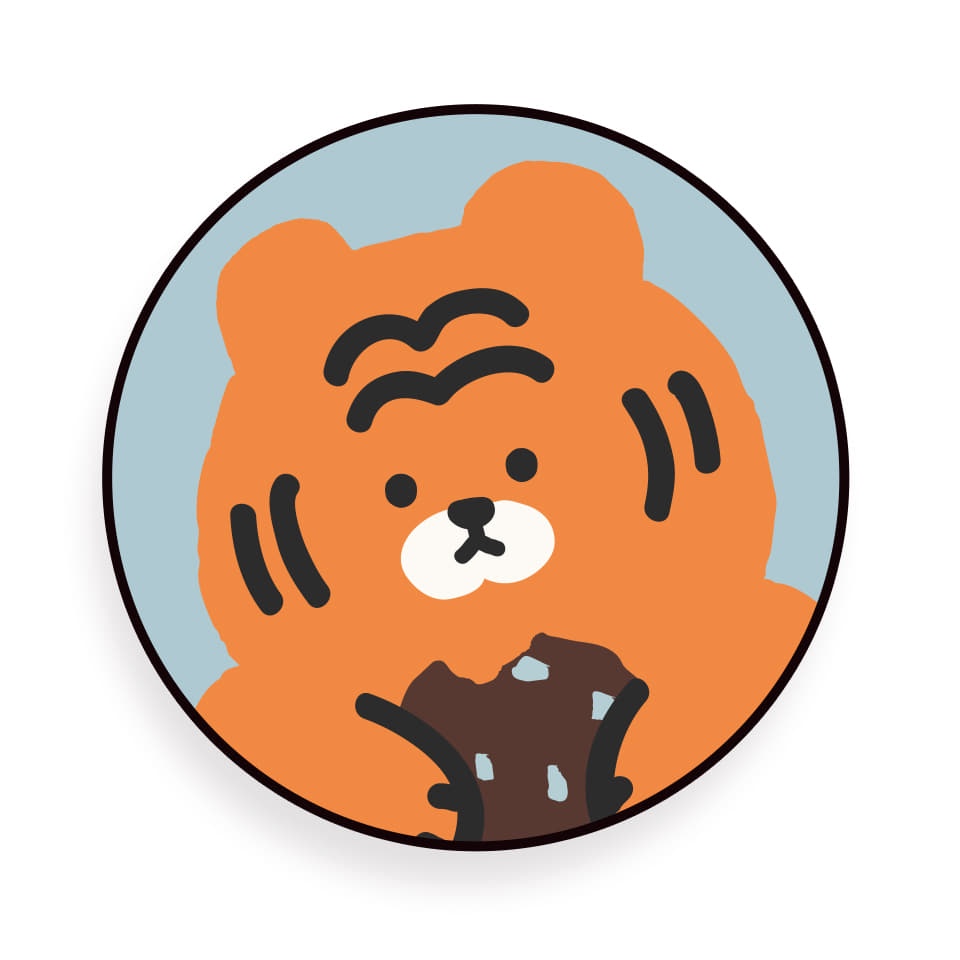 Korea MoMoCase Grips  tiger  Compatible for iPhone All models Samsung