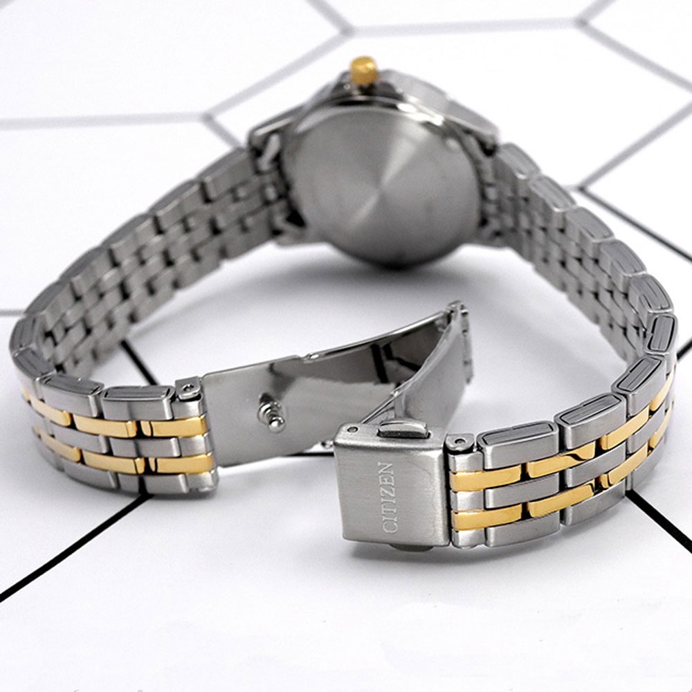 Đồng Hồ Nữ Citizen Dây Thép Không Gỉ EQ0608-55A - Mặt Trắng