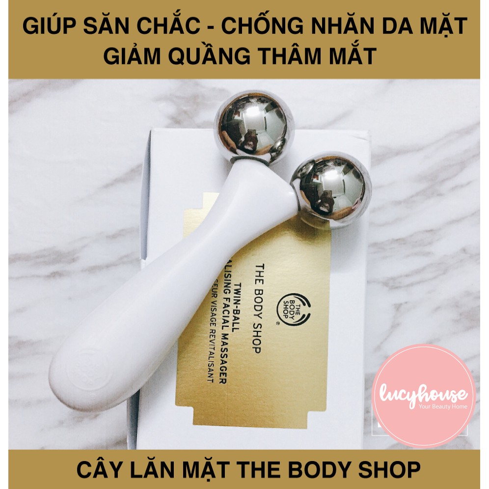 Cây lăn matxa mặt Twin Ball Theo Body Shop