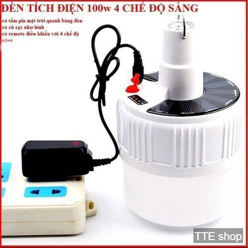  Đèn led tích điện năng lượng mặt trời siêu sáng Có Điều Khiển Từ Xa