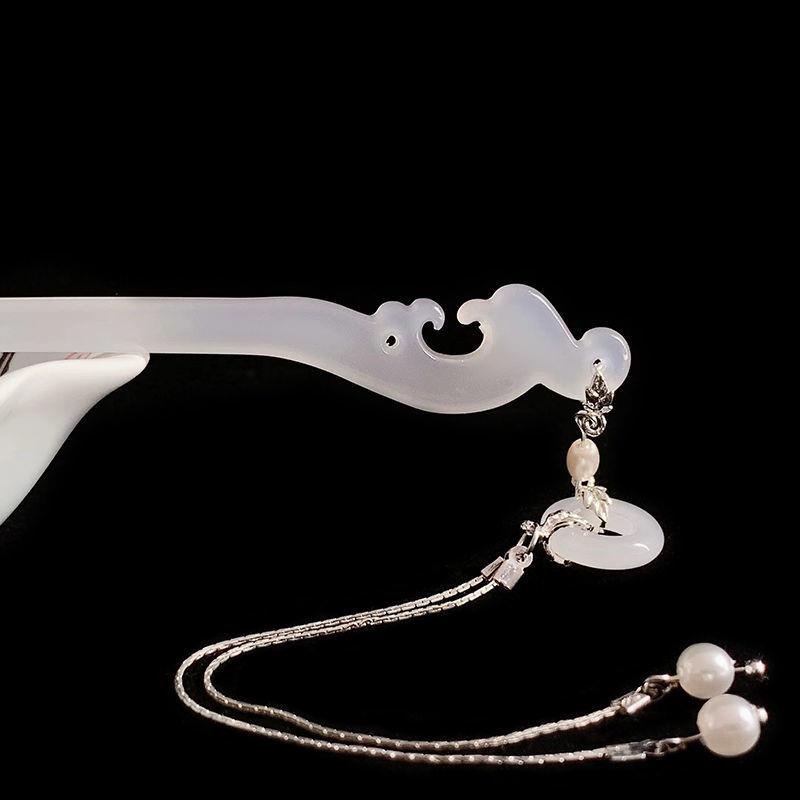 Trâm Cài Tóc Bằng Đá Ngọc Bích Nhân Tạo Kiểu Dáng Cổ Điển Thời Trang