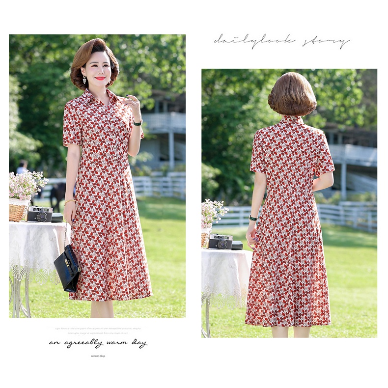 Đầm Thời Trang Mùa Hè Phong Cách Mới Dành Cho Phụ Nữ Trung Niên 2022