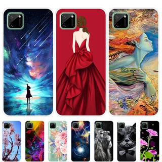 Ốp điện thoại TPU silicone dẻo họa tiết thời trang cho Realme C11