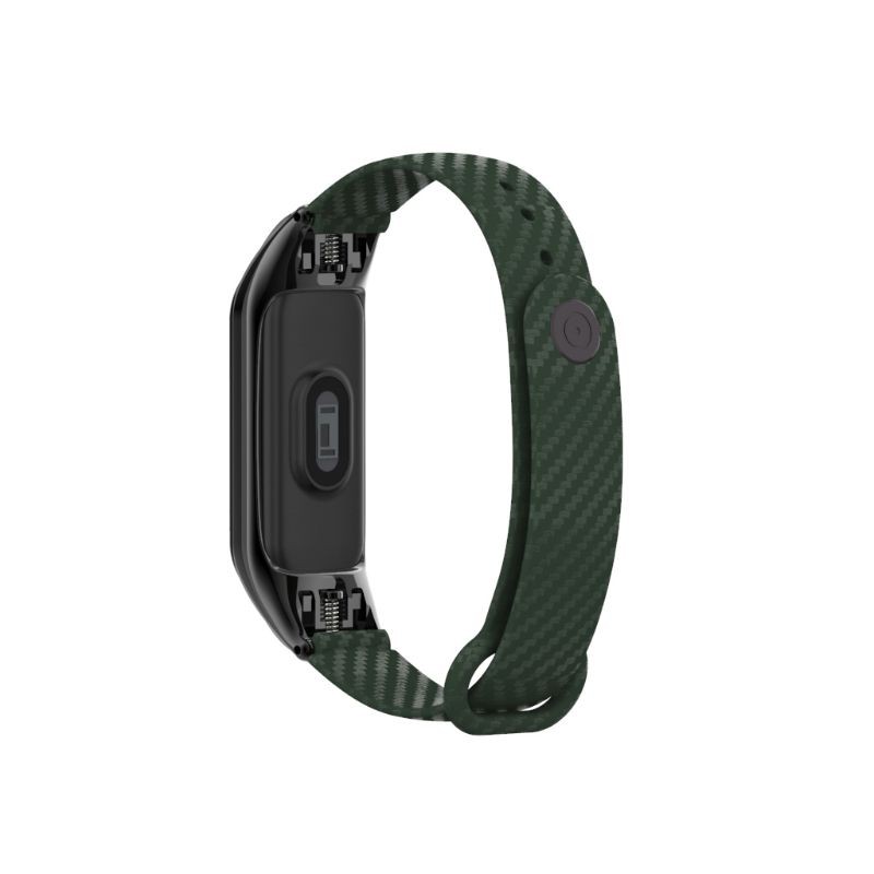Dây đeo silicon viền khung kim loại thời trang cho đồng hồ thông minh Xiaomi Mi Band 3