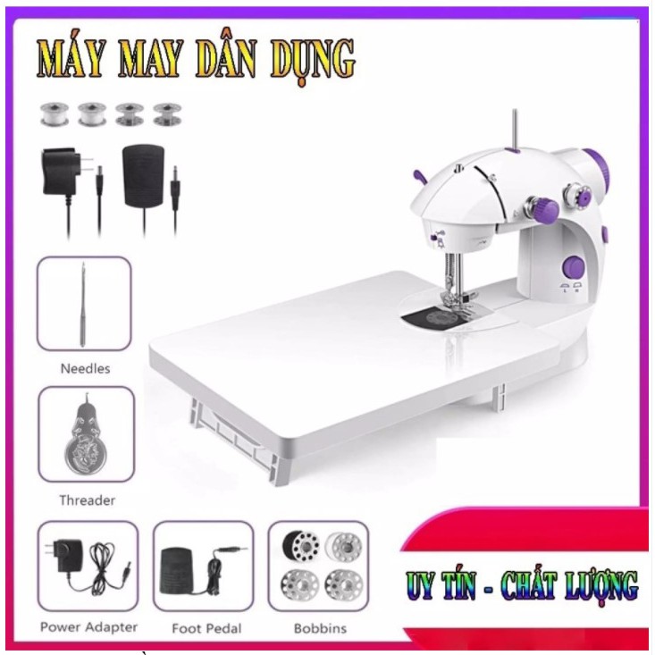 Giá Máy may - khâu - máy vắt sổ Máy khâu mini gia đình cầm tay tiện dụng Máy may hỗ trợ may vá tiện ích Bảo Hành 6 tháng