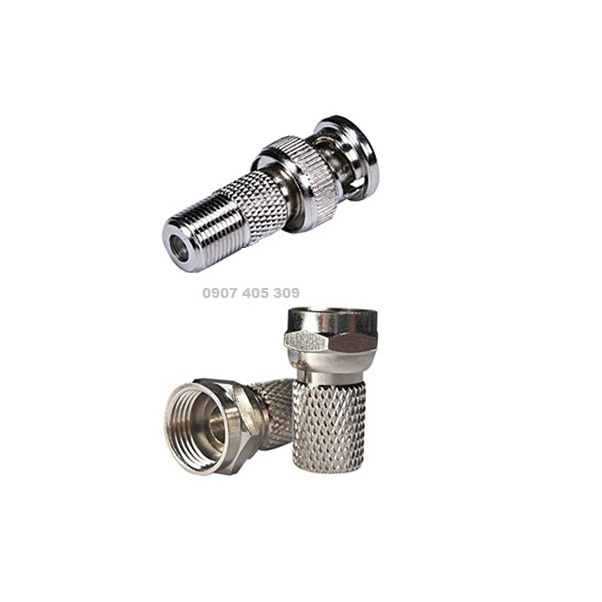 Jack BNC và F5 - Bộ đầu nối tín hiệu chuyên dùng cho camera lõi đồng, chịu nhiệt và chống nhiễu