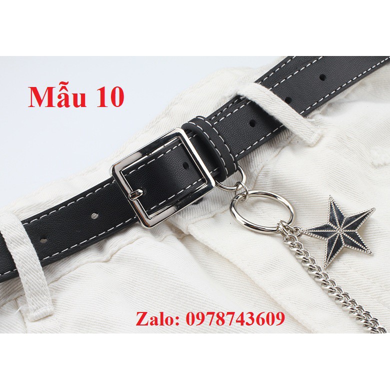 10 mẫu thắt lưng kèm chain - xích HOT nhất 2019