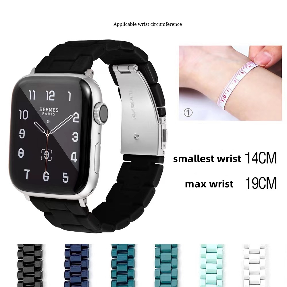 Dây Đeo Thay Thế Bằng Resin Cho Đồng Hồ Thông Minh Apple watch series 8 / 7 / SE / 6 5 4 3 2 1 41MM 45MM 38mm 40mm 42mm 44mm