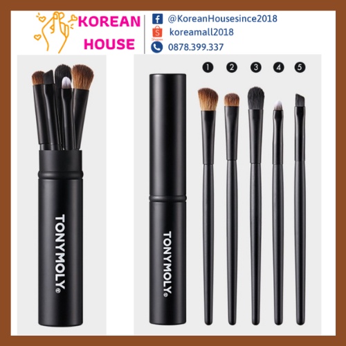 [Chính hãng] FULL BỘ CỌ MẮT TONYMOLY MAKE UP BRUSH SET