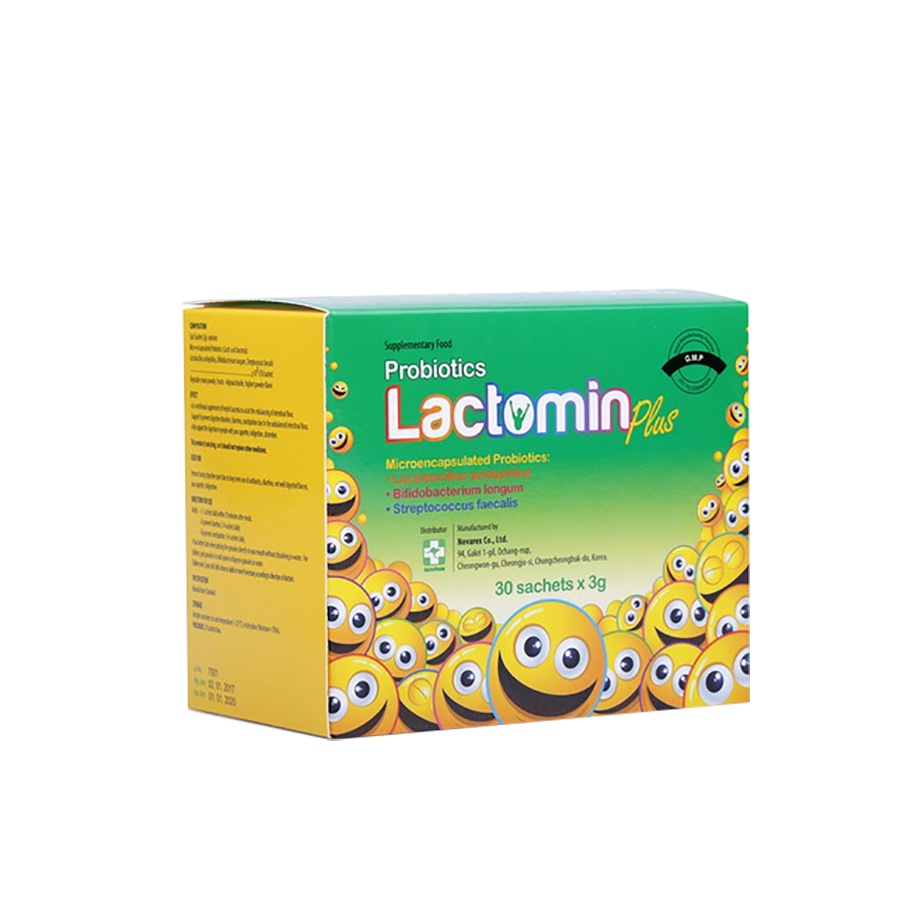 Men vi sinh Probiotics Lactomin Plus hộp 30 gói