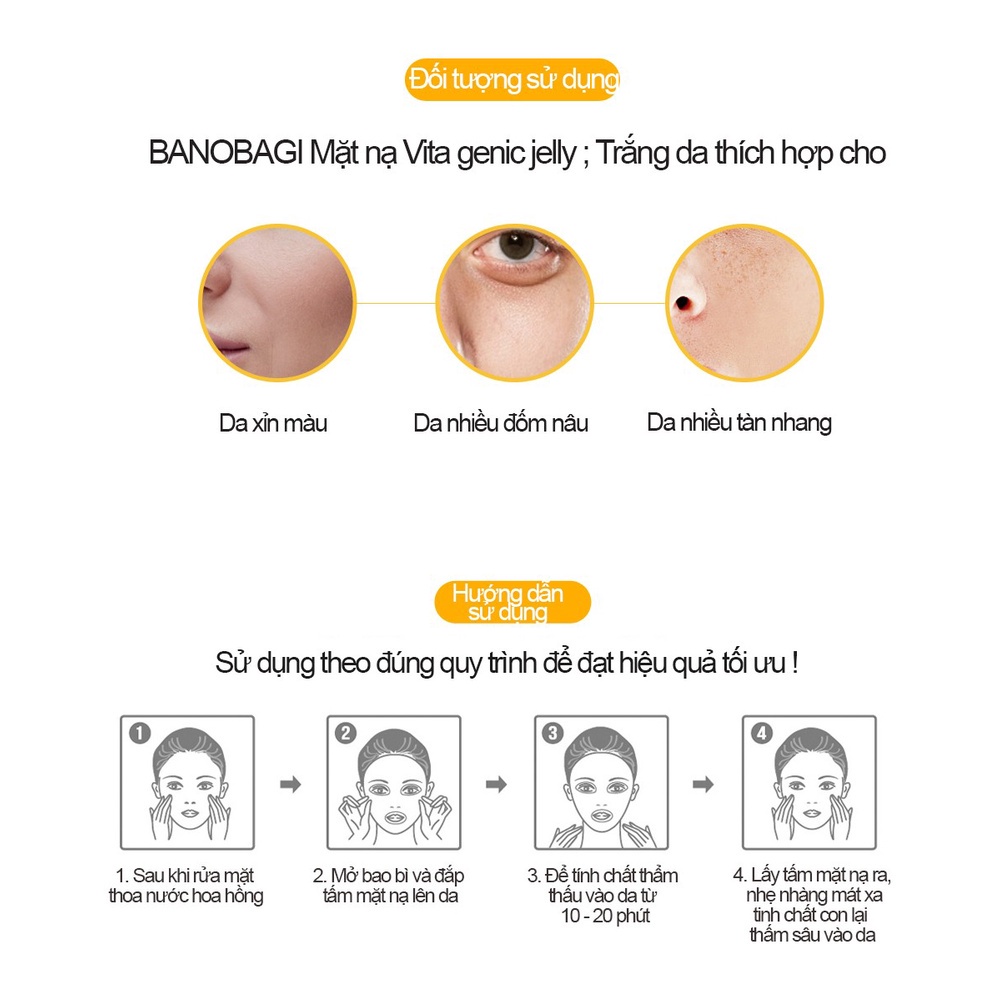 Mặt Nạ Bổ Sung Vitamin Victa Genic BANOBAGI 30ml