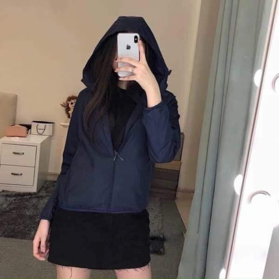 Áo Khoác Gió Vân Gạo Nhật Nữ [FREESHIP] 🌺 Jacket túi khóa basic lót lưới thoáng khí màu ĐEN | HỒNG | ĐỎ | GHI | V | BigBuy360 - bigbuy360.vn