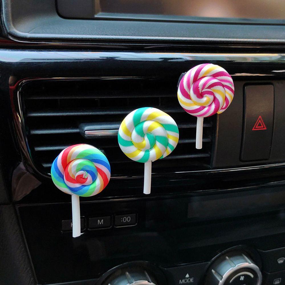 Kẹp Khuếch Tán Hương Thơm Gắn Lỗ Thông Gió Xe Hơi Hình Kẹp Màu Cầu Vồng