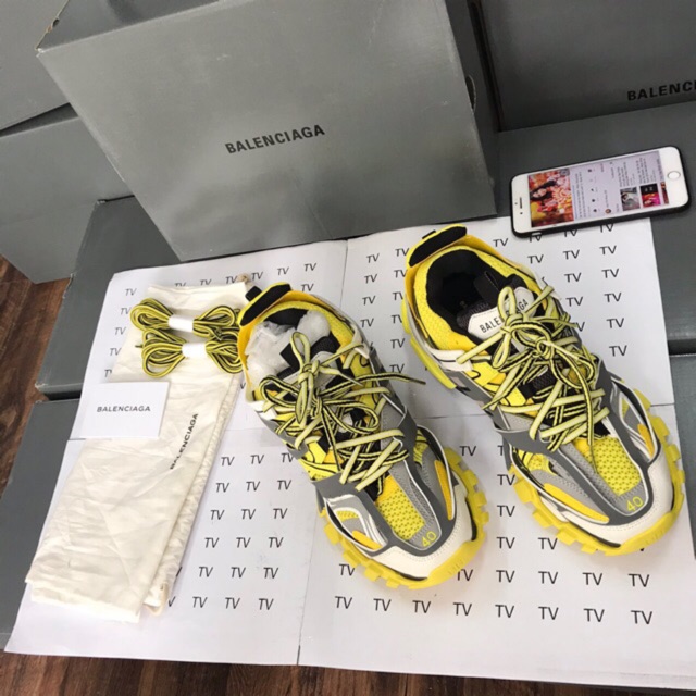 Balenciaga Track 2 Leather trimmed Nylon Mesh And Rubber Lyst