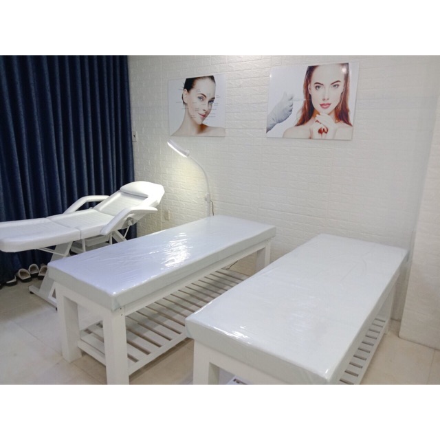 (XƯỞNG SẢN XUẤT) GIƯỜNG SPA GỖ TRÀM NGUYÊN KHỐI