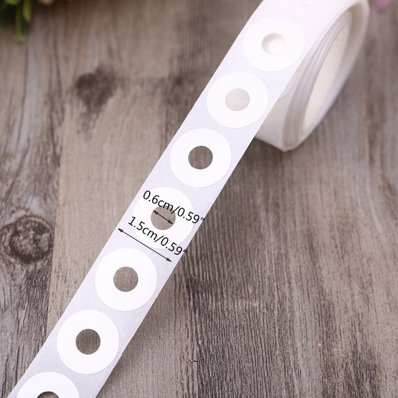 Hộp 250 nhãn dán hình tròn có lỗ tự dính bảo vệ cho đồ dùng văn phòng