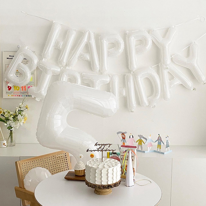 Bong Bóng Lá Nhôm 16Inch Hình Chữ Cái Từ A-Z Trang Trí Tiệc