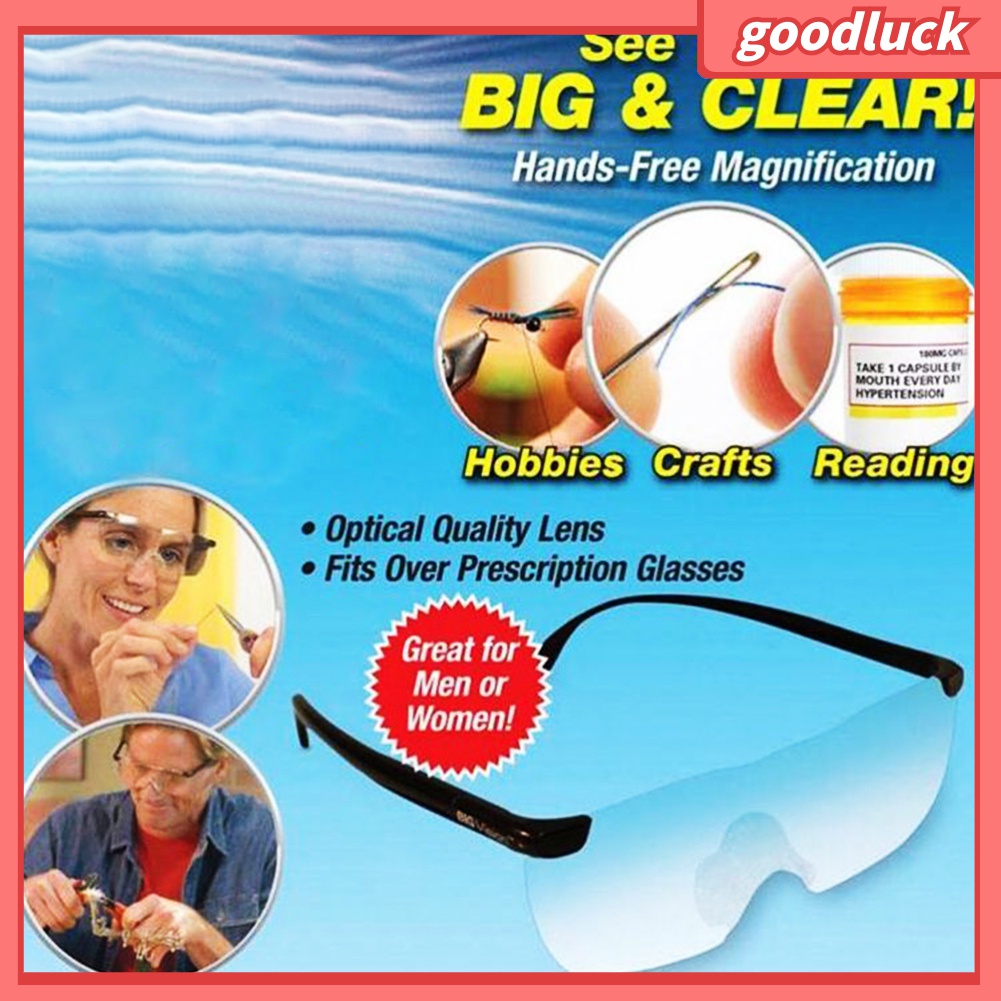 Kính Đọc Sách Phóng Đại 160-400 Độ Unisex