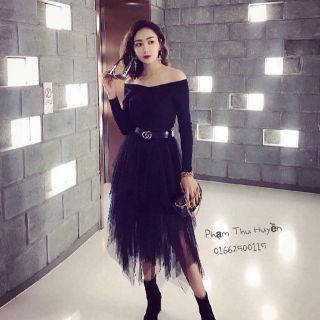 CHÂN VÁY LƯỚI XÒE CÔNG CHÚA MIDI
