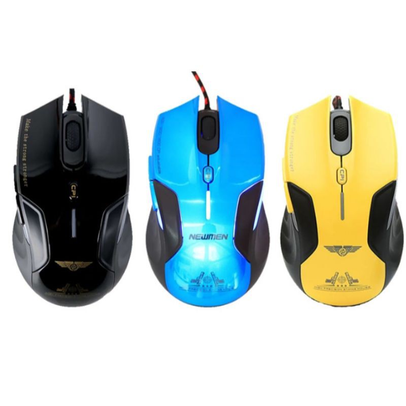 Chuột Gaming Newmen G7+ (mẫu mới 2021 màu Vàng/Xanh/Đen) - Hàng Chính Hãng BH 2 Năm