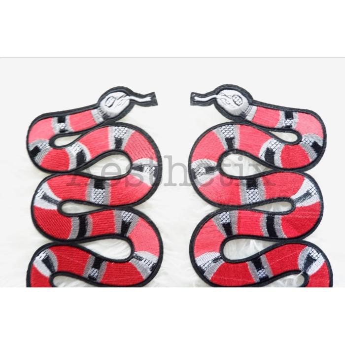 GUCCI Sticker Ủi Thêu Hình Rắn Cá Tính