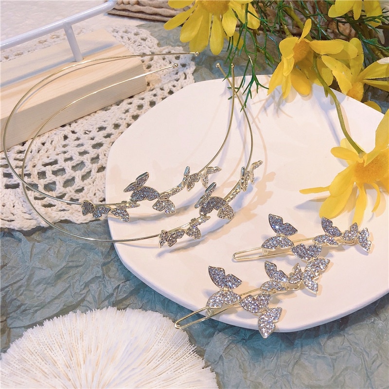 Băng đô, cài tóc thời trang đính đá hàn quốc ủa