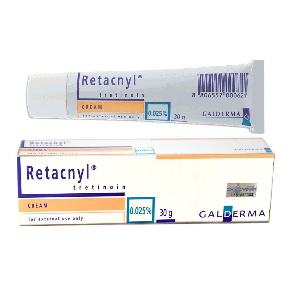 Kem hỗ trợ giảm mụn Retacnyl Tretinoin 0.025% - 0.05% (30g) - Thi Vũ