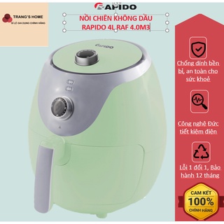 NỒI CHIÊN KHÔNG DẦU RAPIDO 4L 4.0M3 THƯƠNG HIỆU ĐỨC, PHONG CÁCH HÀN QUỐC