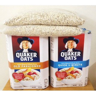 Yến mạch Quaker Oats túi zip 1kg hàng Mỹ.