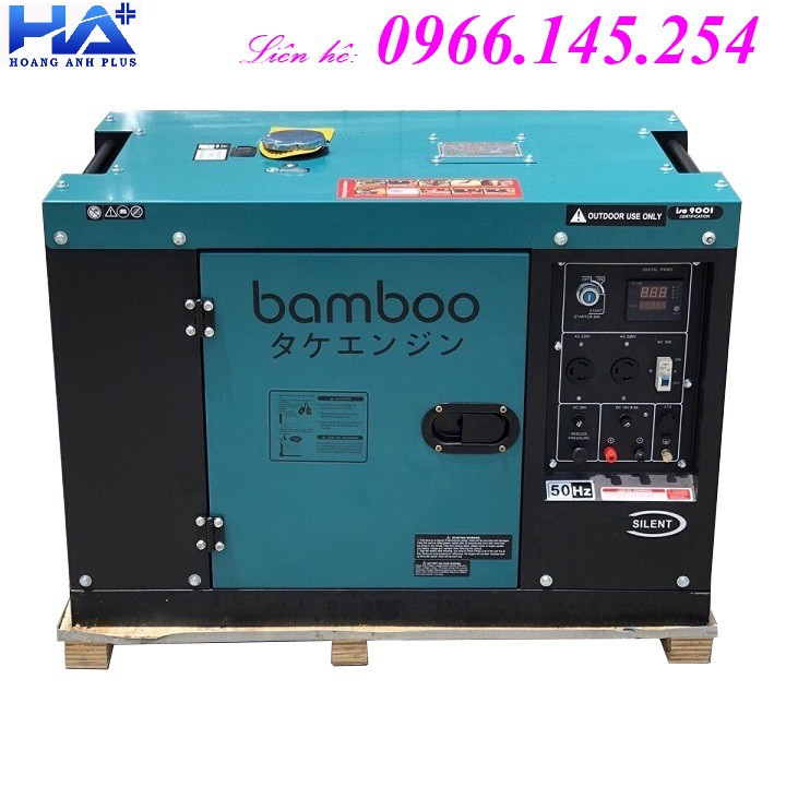 Máy Phát Điện Chạy Dầu 8kw Bamboo 9800ET Chống Ồn