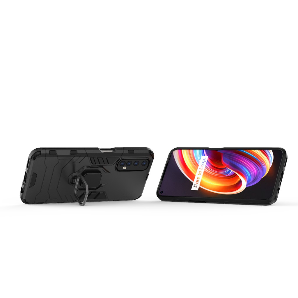 Ốp lưng Oppo Realme 7 / Realme 8 4G / 8 Pro / Realme 9 4G chống sốc Iron Man Iring cao cấp siêu bền giá đỡ xem phim